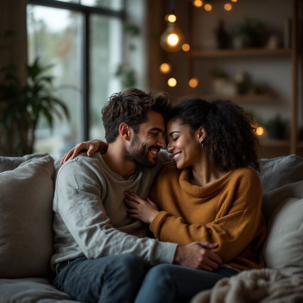 Cozy Home Couple Photos
